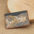 Porte Cartes Silla Artiste en cuir marbré- Pièce Unique n°359