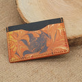 Porte Cartes Silla Artiste en cuir marbré- Pièce Unique n°348