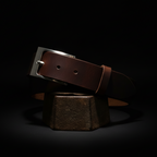 Ceinture Française Cuir Pleine Fleur Albon Ebene