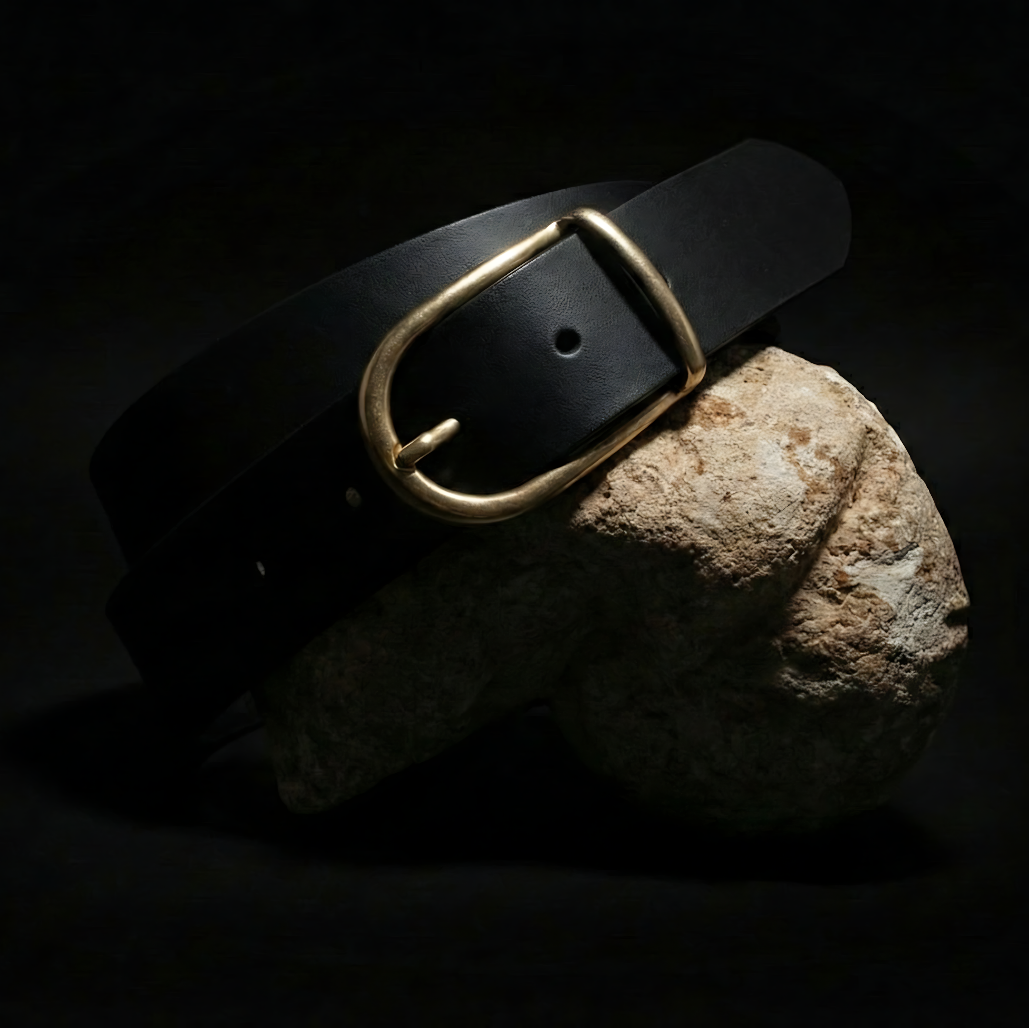 Ceinture Française Cuir Pleine Fleur Bazo Chocolat