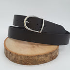 Ceinture Française Cuir Pleine Fleur Bozel Chocolat