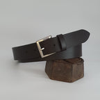 Ceinture Française Cuir Pleine Fleur Brignoure Chocolat