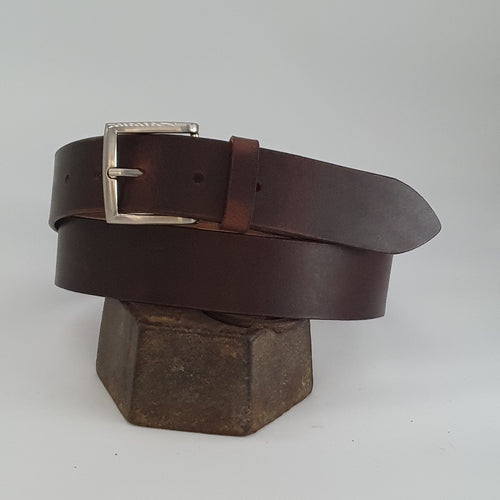 Ceinture Française Cuir Pleine Fleur Brignoure Ebene