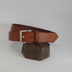 Ceinture Française Cuir Pleine Fleur Brignoure Fauve