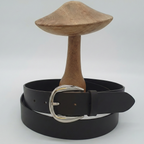 Ceinture Française Cuir Pleine Fleur Janui Chocolat