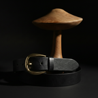 Ceinture Française Cuir Pleine Fleur Lanriac Chocolat