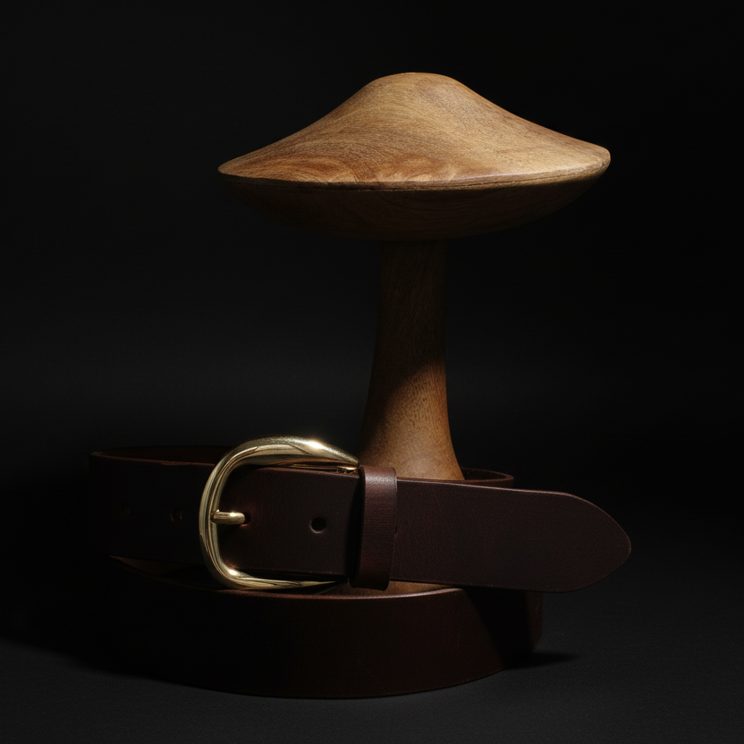 Ceinture Française Cuir Pleine Fleur Lanriac Ebene