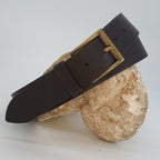 Ceinture Française Cuir Pleine Fleur Locqua Chocolat