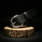 Ceinture Française Cuir Pleine Fleur Mira Chocolat