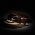 Ceinture Française Cuir Pleine Fleur Mira Ebene