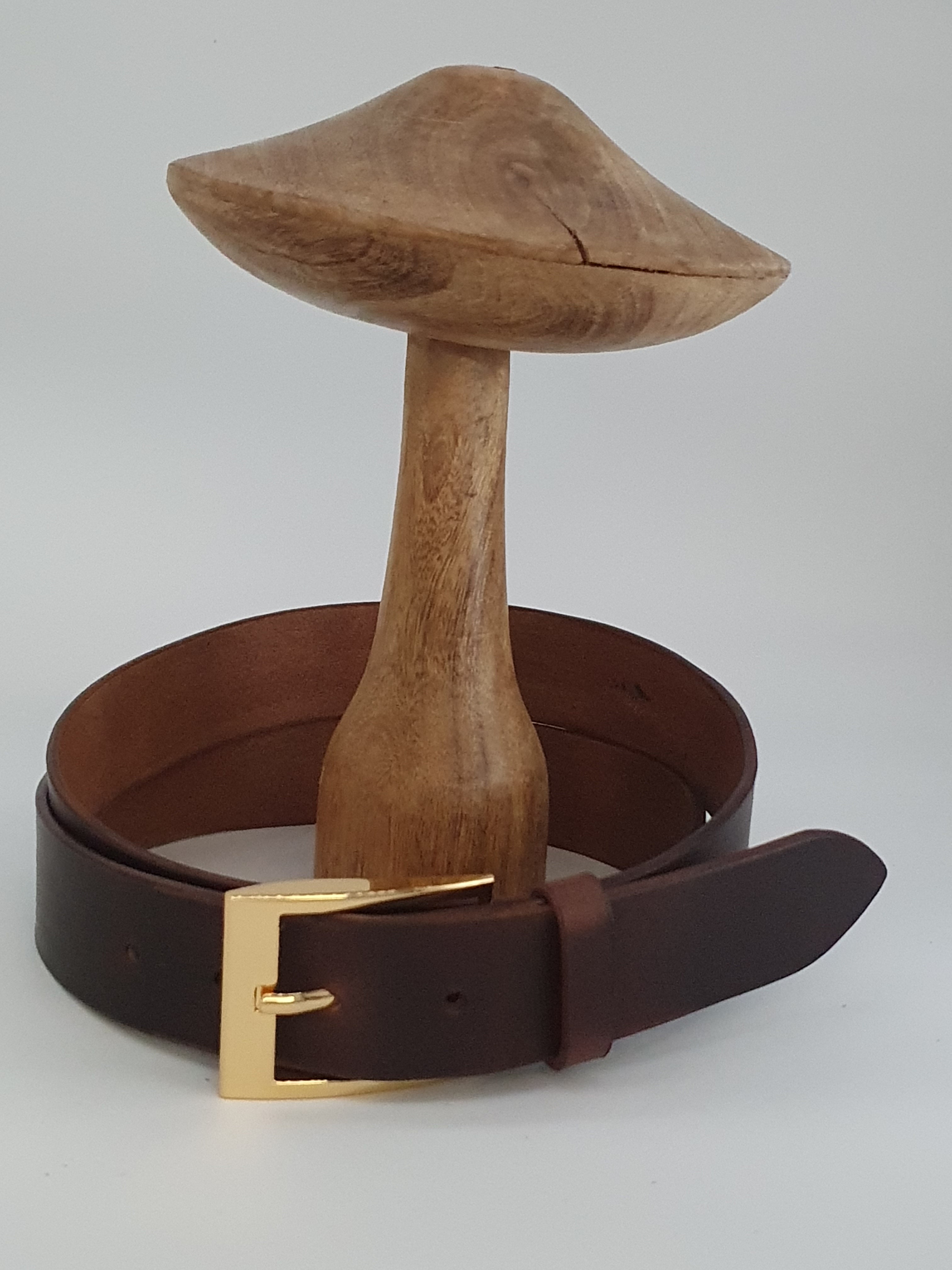 Ceinture Française Cuir Pleine Fleur Sernin Ebene