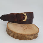 Ceinture Française Cuir Pleine Fleur Volga Ebene